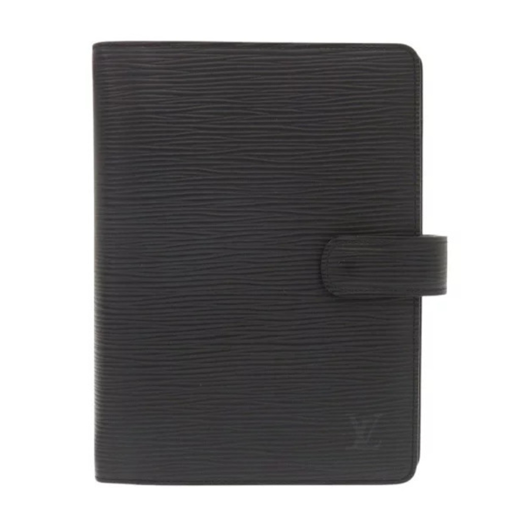 Louis Vuitton Agenda Taiga Ardoise notebook cover black LV